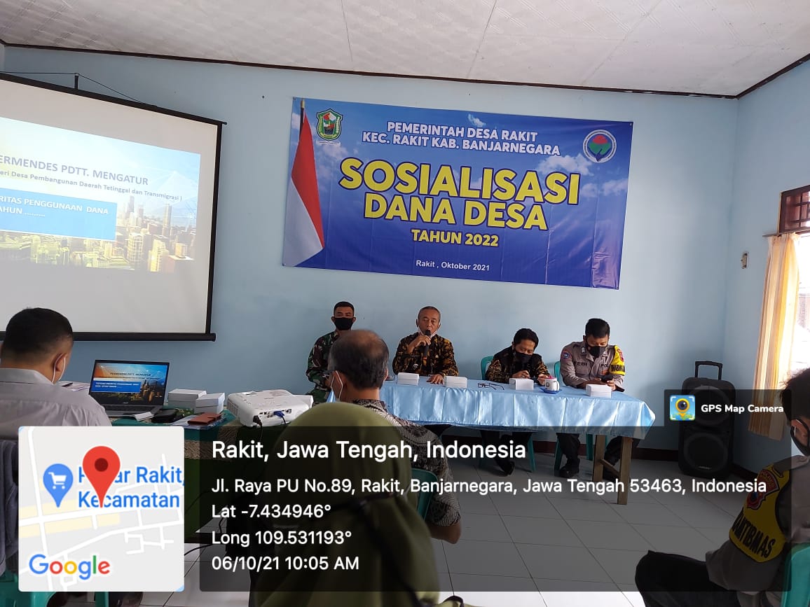 SOSIALISASI DANA DESA DESA RAKIT TAHUN 2022